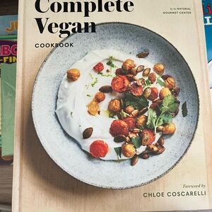 3 Vegan cookbooks. Complete Vegan Cookbook by - Grey Bowl Cover Image
